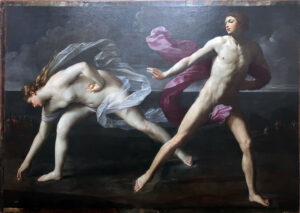 Fin de la restauration de l'oeuvre attrivuée à Guido Reni, Atalante et Hippomène, Musée des beaux arts de Libourne